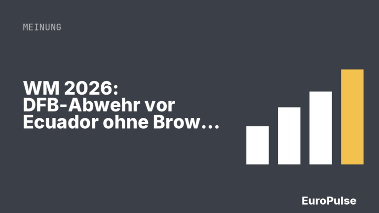 WM 2026: DFB-Abwehr vor Ecuador ohne Brown und Schlotterbeck
