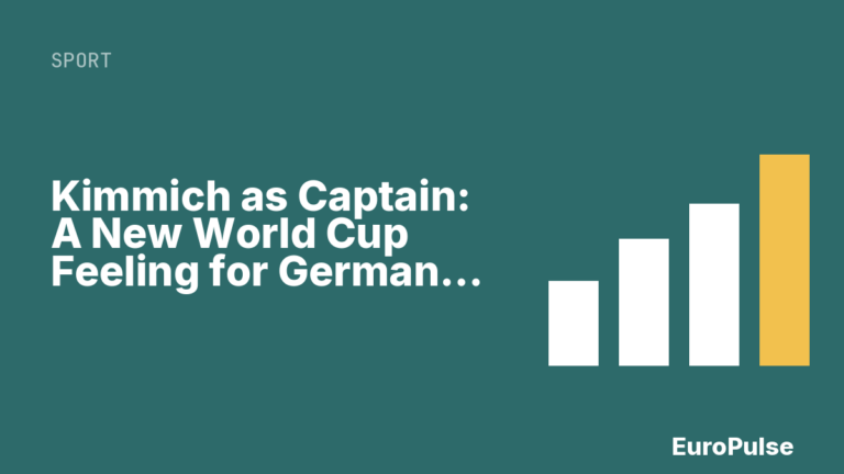 Kimmich as Captain: A New World Cup Feeling for Germany Star
