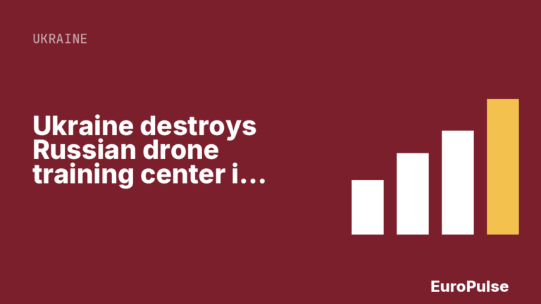 Ukraine destroys Russian drone training center in Donetsk
