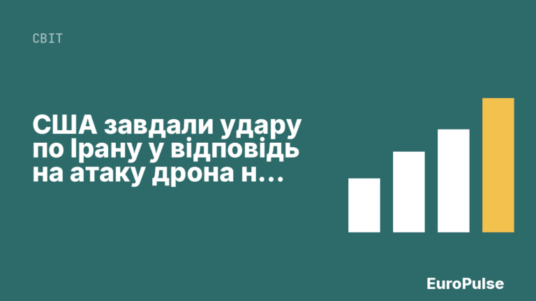 США завдали удару по Ірану у відповідь на атаку дрона на вантажне судно