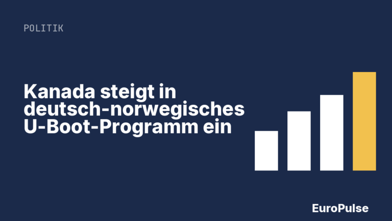 Kanada steigt in deutsch-norwegisches U-Boot-Programm ein