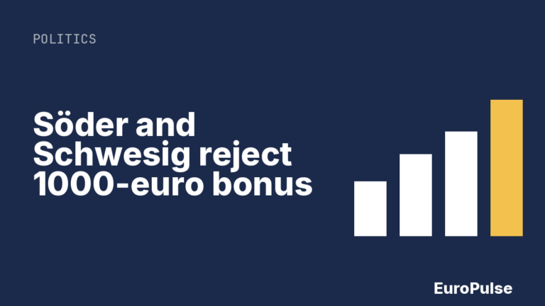 Söder and Schwesig reject 1000-euro bonus