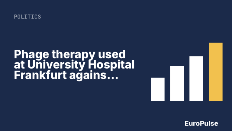 Phage therapy used at University Hospital Frankfurt against multidrug‑resistant germs