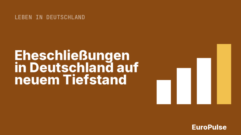 Eheschließungen in Deutschland auf neuem Tiefstand