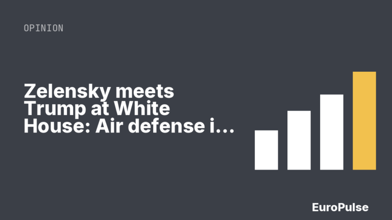 Zelensky meets Trump at White House: Air defense in focus
