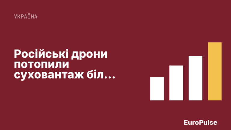 Російські дрони потопили суховантаж біля берегів Болгарії
