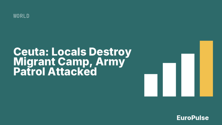 Ceuta: Locals Destroy Migrant Camp, Army Patrol Attacked