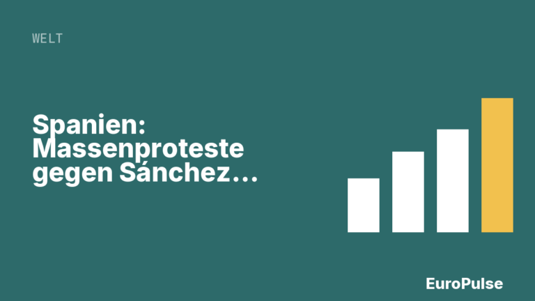 Spanien: Massenproteste gegen Sánchez‘ Migrationspolitik