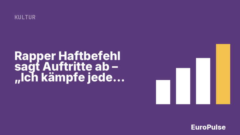 Rapper Haftbefehl sagt Auftritte ab – „Ich kämpfe jeden Tag“