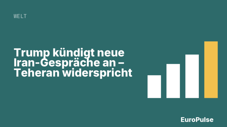Trump kündigt neue Iran-Gespräche an – Teheran widerspricht