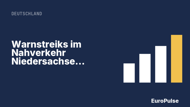 Warnstreiks im Nahverkehr Niedersachsen drohen