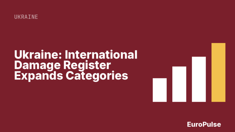 Ukraine: International Damage Register Expands Categories