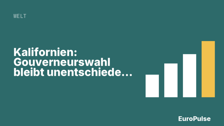 Kalifornien: Gouverneurswahl bleibt unentschieden – Stimmenauszählung läuft