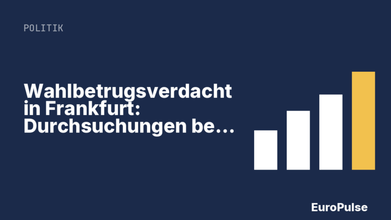 Wahlbetrugsverdacht in Frankfurt: Durchsuchungen bei Feldmann-Liste