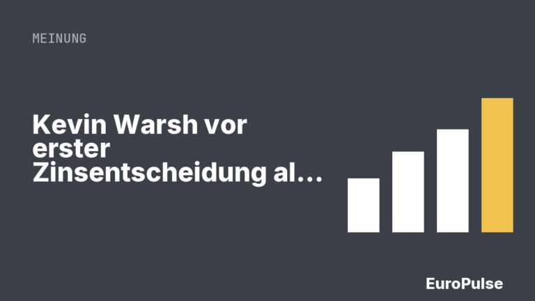 Kevin Warsh vor erster Zinsentscheidung als Fed-Chef