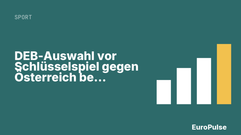 DEB-Auswahl vor Schlüsselspiel gegen Österreich bei Eishockey-WM
