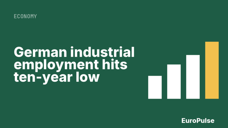 German industrial employment hits ten-year low